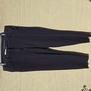 CALVIN KLEIN Women's High Rise Black Trousers, Size 14